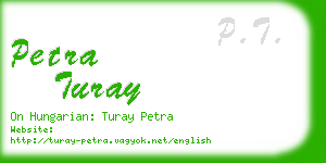 petra turay business card